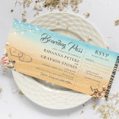 Instapass Hartjes in het Zand Trouwfeest Kaart