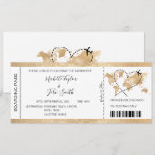 Instapass Huwelijksuitnodiging Hart Vliegtuig Icoo Kaart (Voorkant / Achterkant)