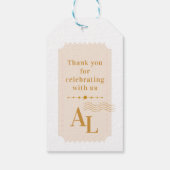 Instapass Kosmische Huwelijksbestemming Cadeaulabel (Achterkant)