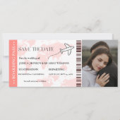 Instapass monogram save the date ticket (Voorkant)