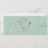 Instapass RSVP-kaart – Sage & Beige Kaart (Achterkant)