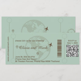 Instapass RSVP-kaart – Sage & Beige Kaart