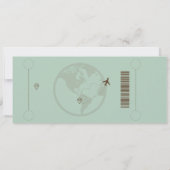 Instapass Save the Date – Sage & Beige Kaart (Achterkant)