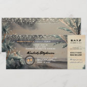 Instapass Strand Lichten Verjaardagsfeest Ticket Kaart (Voorkant / Achterkant)