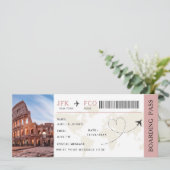 Instapass Verrassingsreis Vliegticket Kaart (Staand voorkant)