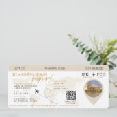 Instapass Verrassingsvliegticket bruiloft  Kaart (Staand voorkant)