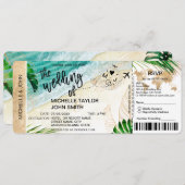 Instapass Wereldkaart Tropisch Eiland RSVP Kaart (Voorkant / Achterkant)