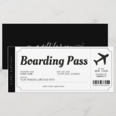 Instapassagier Vertrekkaart Vliegticket Reis Kaart (Voorkant / Achterkant)