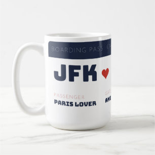 Instapassagierskaart naar Parijs Reis Instapassagi Koffiemok