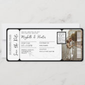 Instapassagiersticket Huwelijksreis Vliegticket Kaart (Voorkant)