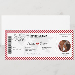 Instapassie Romantisch Rood Patroon Bruiloft Save The Date