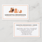 Instapend Veterinary Dog Cat Bird Pet Sitter Visitekaartje (Voorkant / Achterkant)