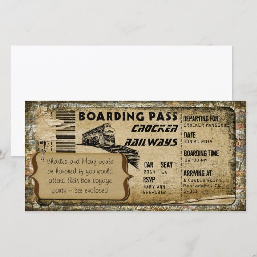 instapkaart (Voorkant / Achterkant)