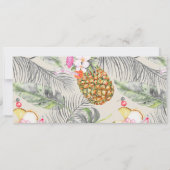 instapkaart | ananas | Beach Birthday Party Kaart (Achterkant)