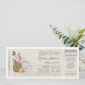 instapkaart | ananas | Strandafstudeerfeest Kaart (Staand voorkant)