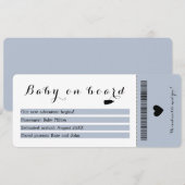 instapkaart Baby Aan boord Reiszwangerschap Aankondiging (Voorkant / Achterkant)