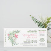 instapkaart | Beach Graduation Party Tickets Kaart (Staand voorkant)