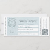 Instapkaart cruiseschip Bestemmingsbruiloft Kaart (Voorkant)