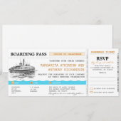 instapkaart cruiseuitnodigingen met RSVP Kaart (Voorkant / Achterkant)