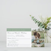 Instapkaart Foto QR Code Trouwbestemming Feestdagenkaart (Staand voorkant)