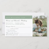 Instapkaart Foto QR Code Trouwbestemming Feestdagenkaart (Voorkant)