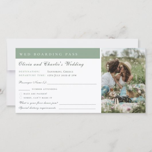 Instapkaart Foto QR Code Trouwbestemming Feestdagenkaart (Voorkant)