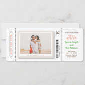 Instapkaart Foto Sla de datum op Afgeronde hoeken Save The Date (Voorkant)