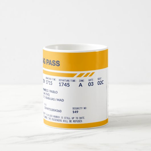 Instapkaart - Geel Koffiemok (Center)