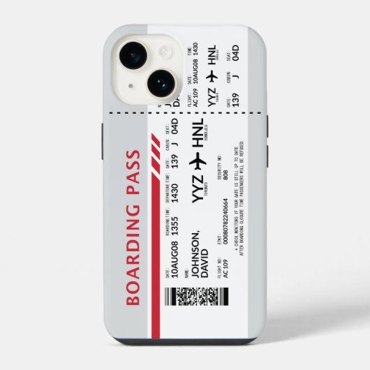 Instapkaart - Grijs iPhone Hoesje (Achterkant)