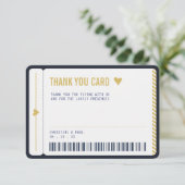 Instapkaart Hartelijk dank voor kaart (Staand voorkant)