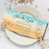 Instapkaart Hartjes in het Zand Save the Date Uitn