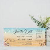 Instapkaart Hartjes in het Zand Save the Date Uitn (Staand voorkant)