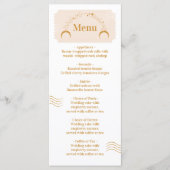 Instapkaart Kosmisch Huwelijksbestemming Menu (Voorkant)