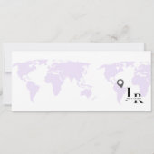 Instapkaart Minimalistische bewaar de datum ticket Save The Date (Achterkant)