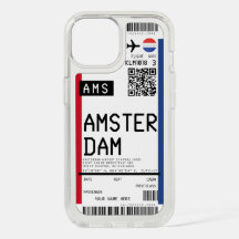 Instapkaart naar Amsterdam (AMS) Custom Name hoesj