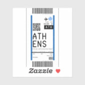 Instapkaart naar Athene (ATH) Sticker (Vel)