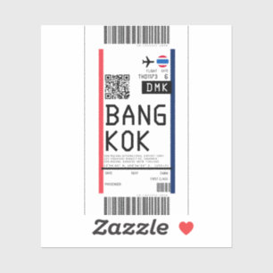 Instapkaart naar Bangkok (DMK) Sticker