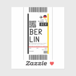 Instapkaart naar Berlijn (BER) Sticker