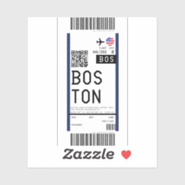 Instapkaart naar Boston (BOS) Sticker