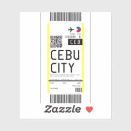 Instapkaart naar Cebu City (CEB) Sticker
