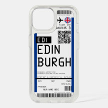 Instapkaart naar Edinburgh (EDI) Custom Name hoesj