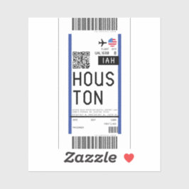 Instapkaart naar Houston (IAH) Sticker