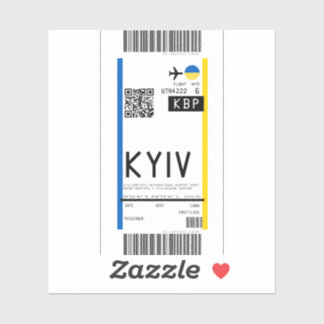 Instapkaart naar Kiev (KBP) Sticker
