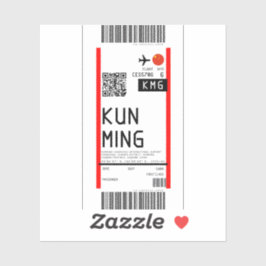 Instapkaart naar Kunming (KMG) Sticker