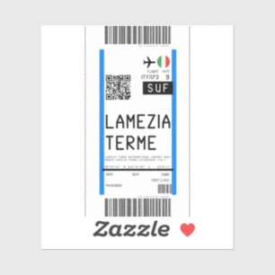 Instapkaart naar Lamezia Terme (SUF) Sticker