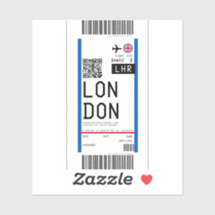 Instapkaart naar Londen (LHR) Sticker