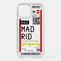Instapkaart naar Madrid (MAD) Custom Name hoesje