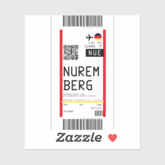 Instapkaart naar Neurenberg (NUE) Sticker