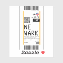 Instapkaart naar Newark (EWR) Sticker