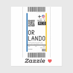 Instapkaart naar Orlando (MCO) Sticker